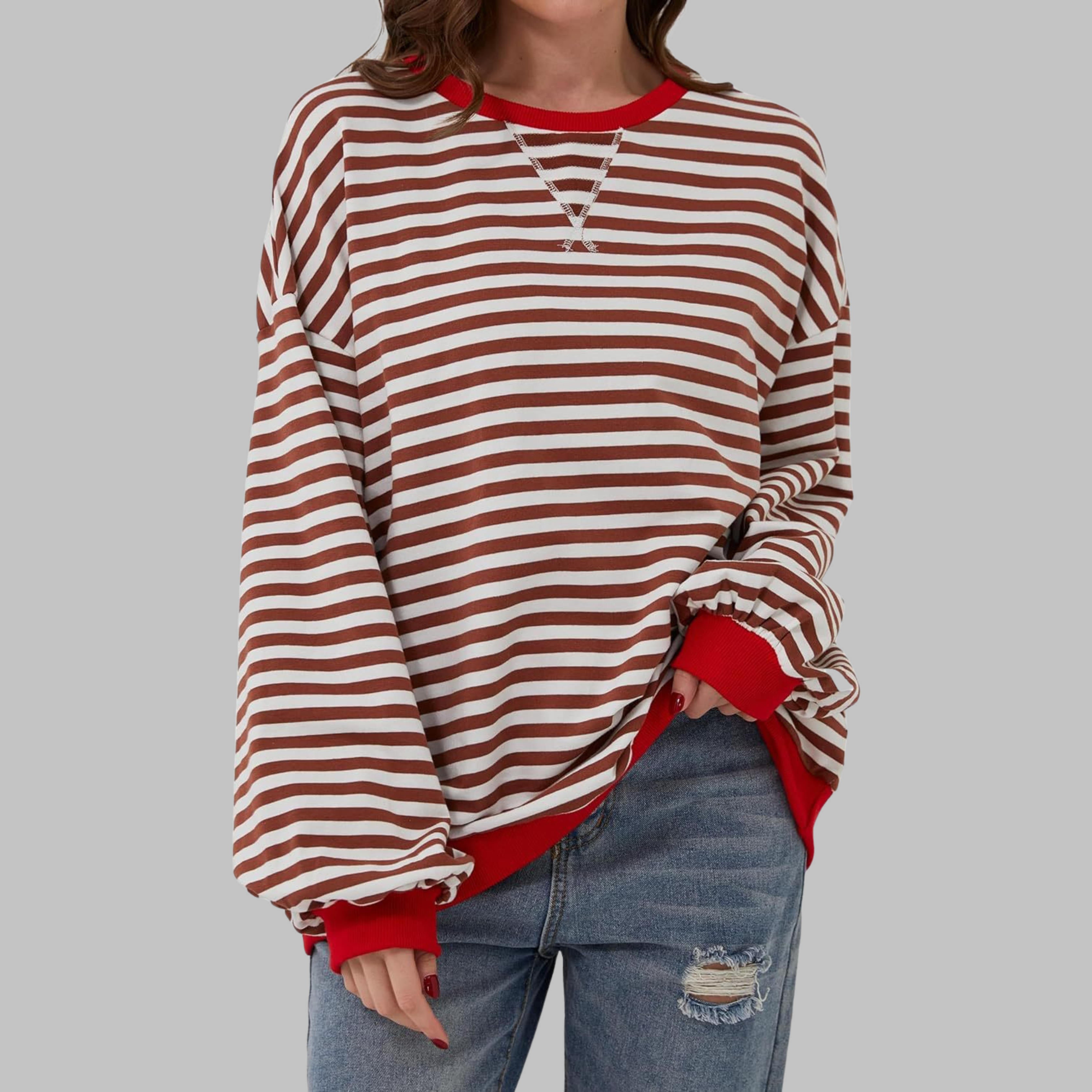 Jennifer Casual Striped Long Sleeve