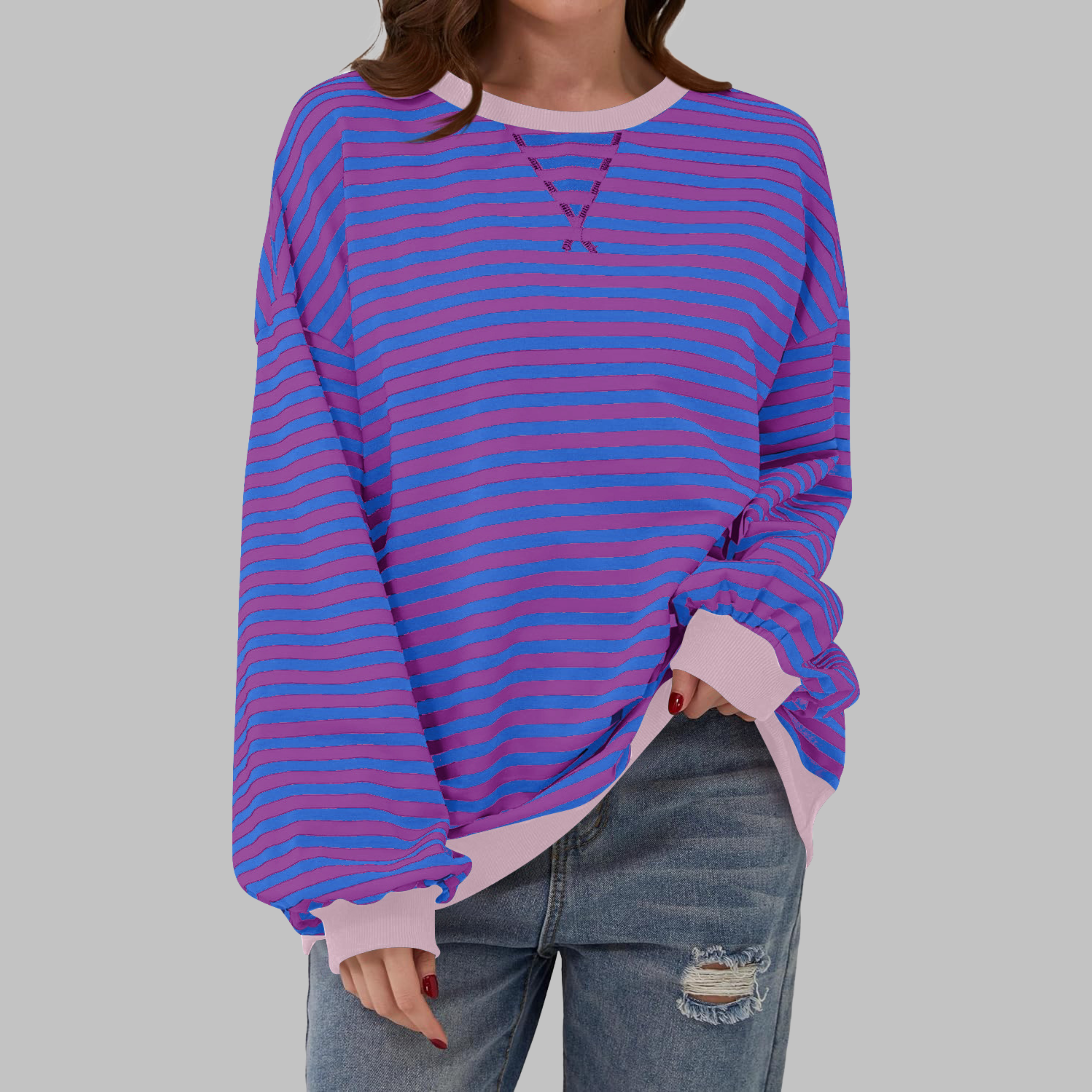 Jennifer Casual Striped Long Sleeve