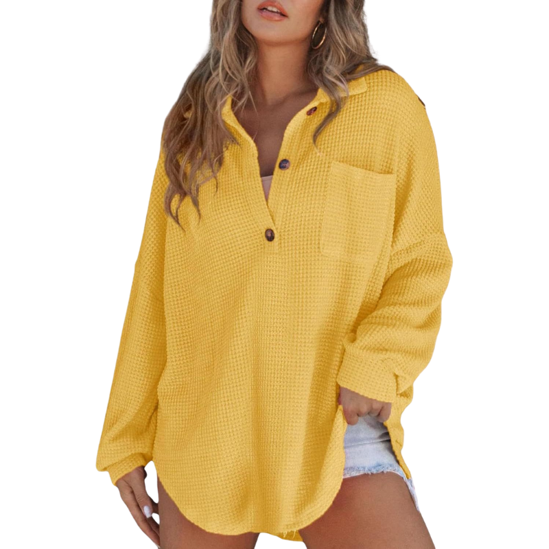 Belinda Casual Lightweight V Neck Tunic Blouse