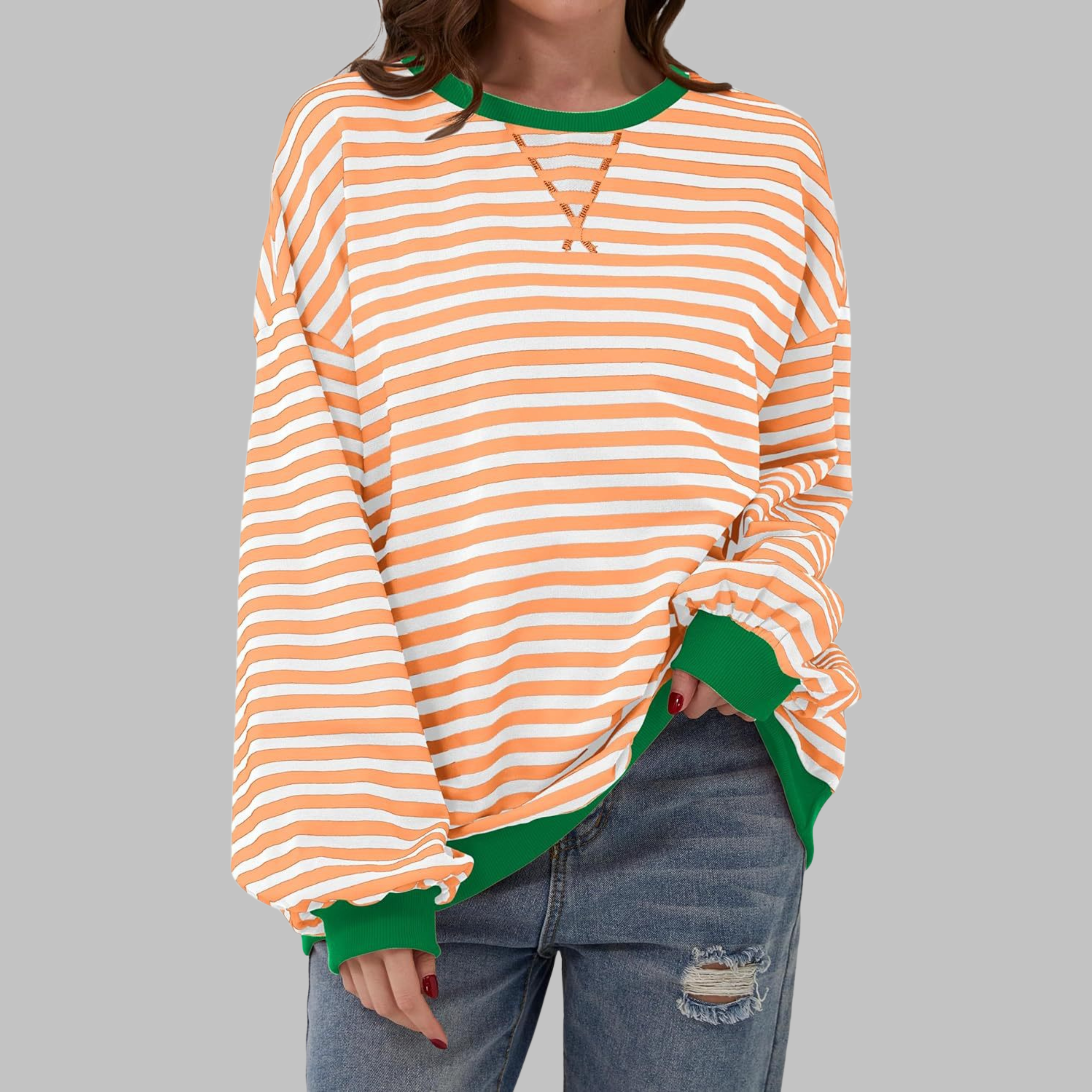 Jennifer Casual Striped Long Sleeve
