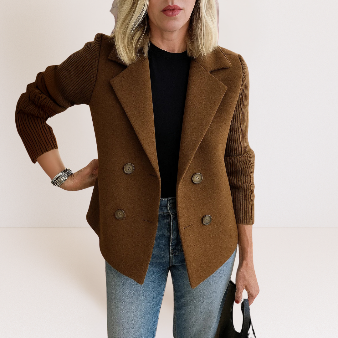 Charlotte Knit Sleeve Blazer