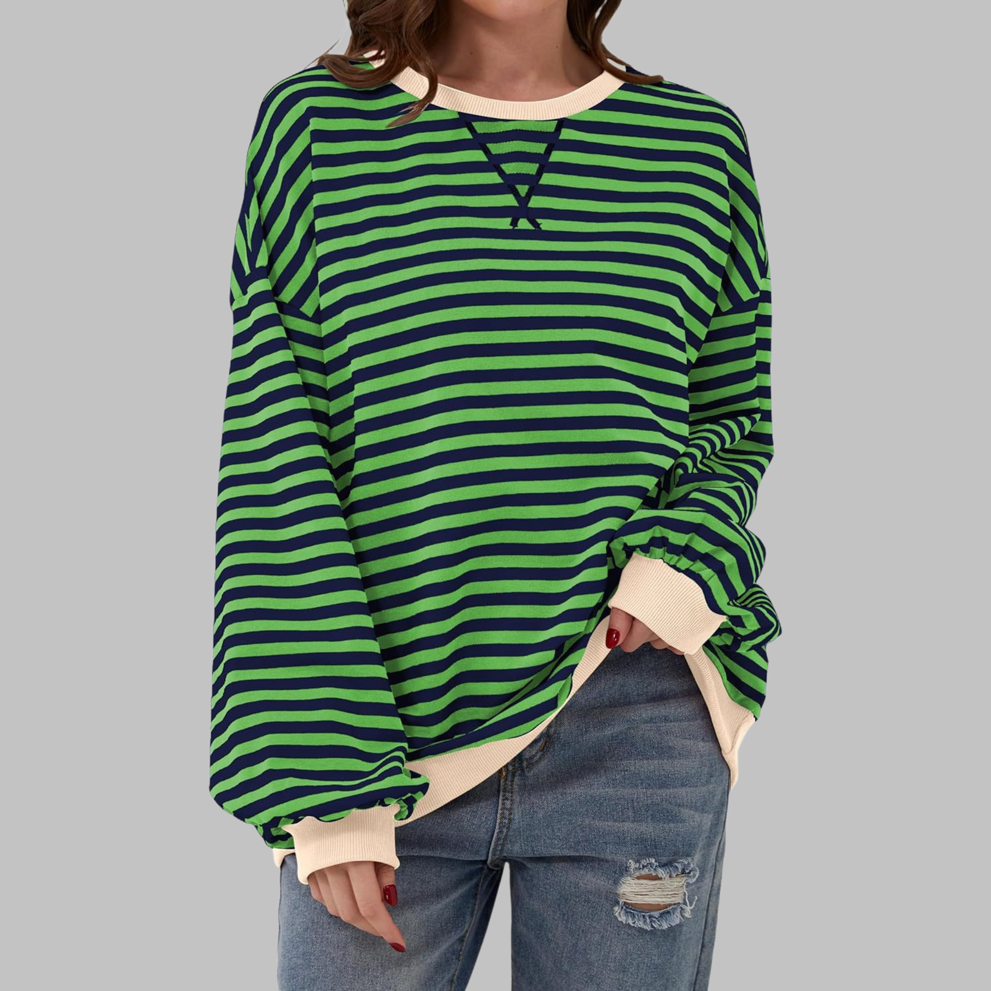 Jennifer Casual Striped Long Sleeve