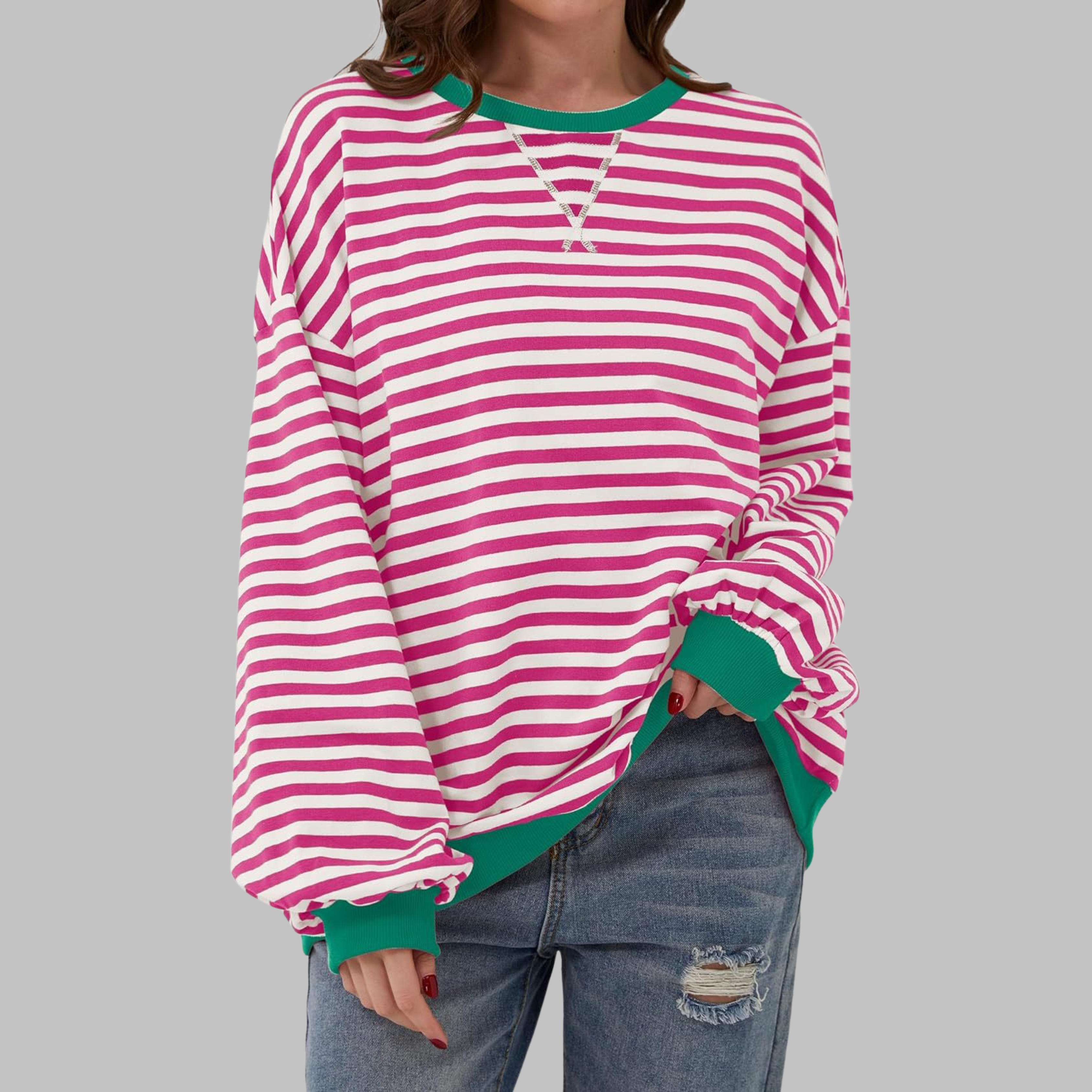 Jennifer Casual Striped Long Sleeve