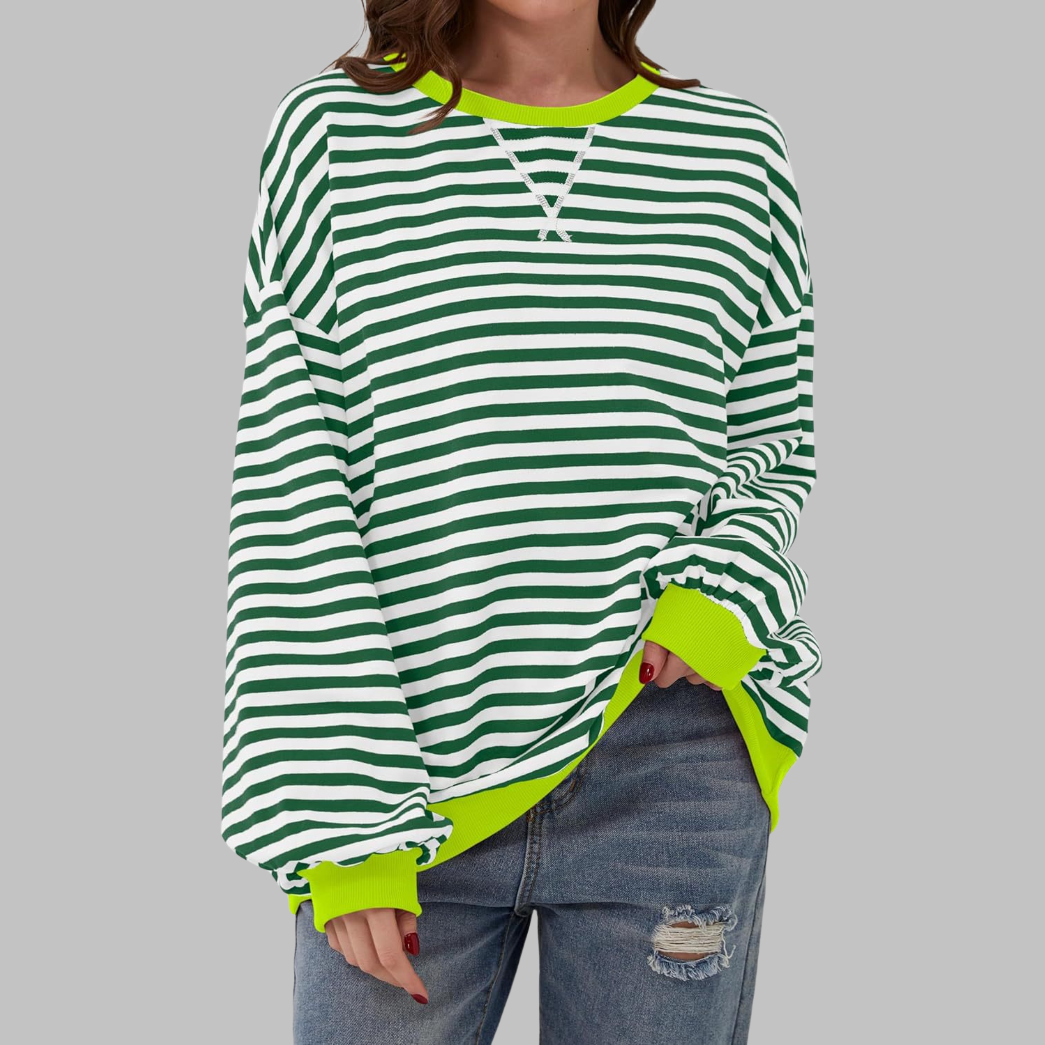 Jennifer Casual Striped Long Sleeve