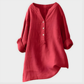 Kate Elegant Premium Material Blend V-Neck Blouse