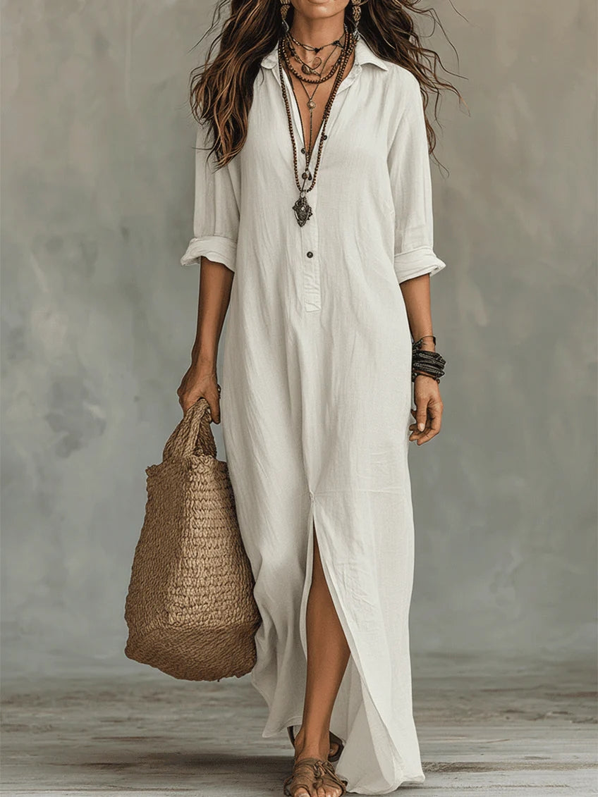Alison Relaxed Maxi Shirt Dress