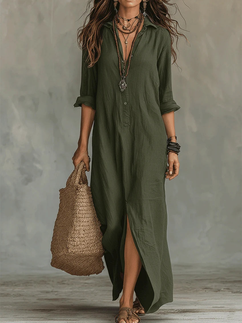 Alison Relaxed Maxi Shirt Dress