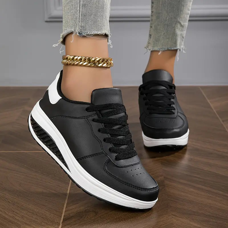Vivienne Comfortable Platform Lace-Up Sneakers
