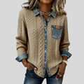 Simone Denim Patchwork Shirt