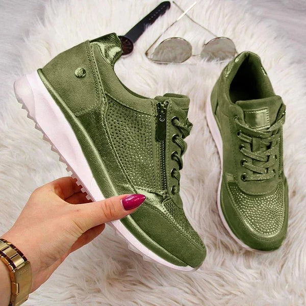 Claire Zip-Up Orthopedic Sneakers