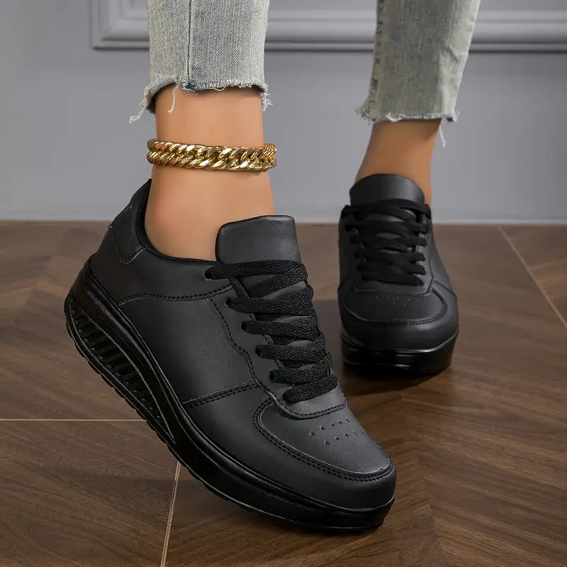 Vivienne Comfortable Platform Lace-Up Sneakers