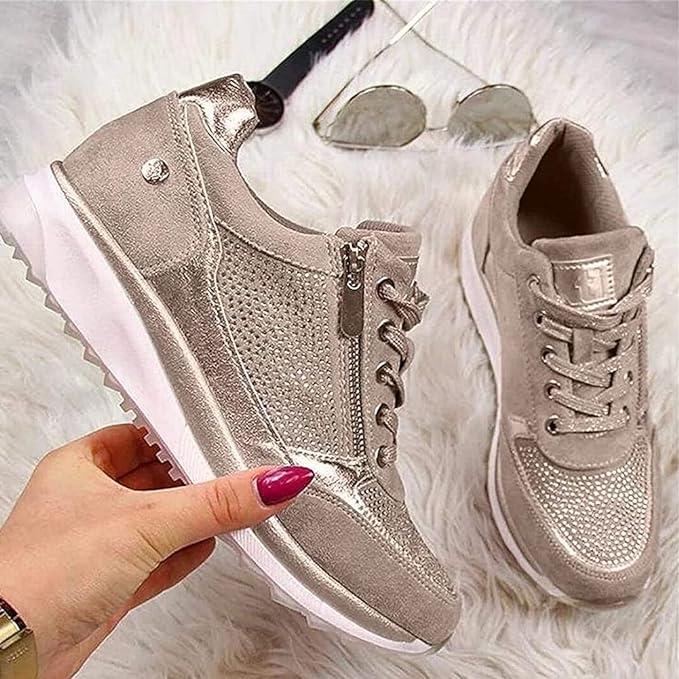 Claire Zip-Up Orthopedic Sneakers