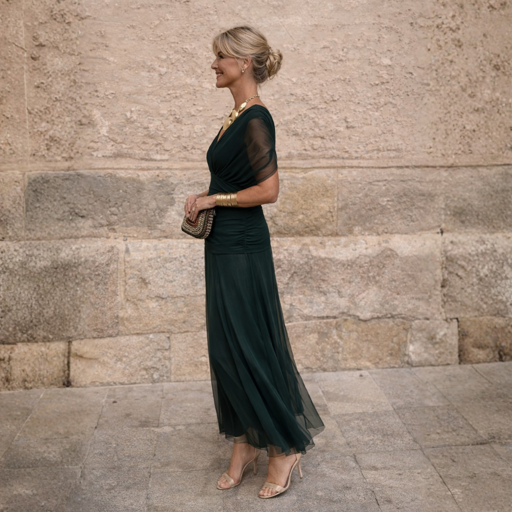 Zoe Off-Shoulder Midi Dress