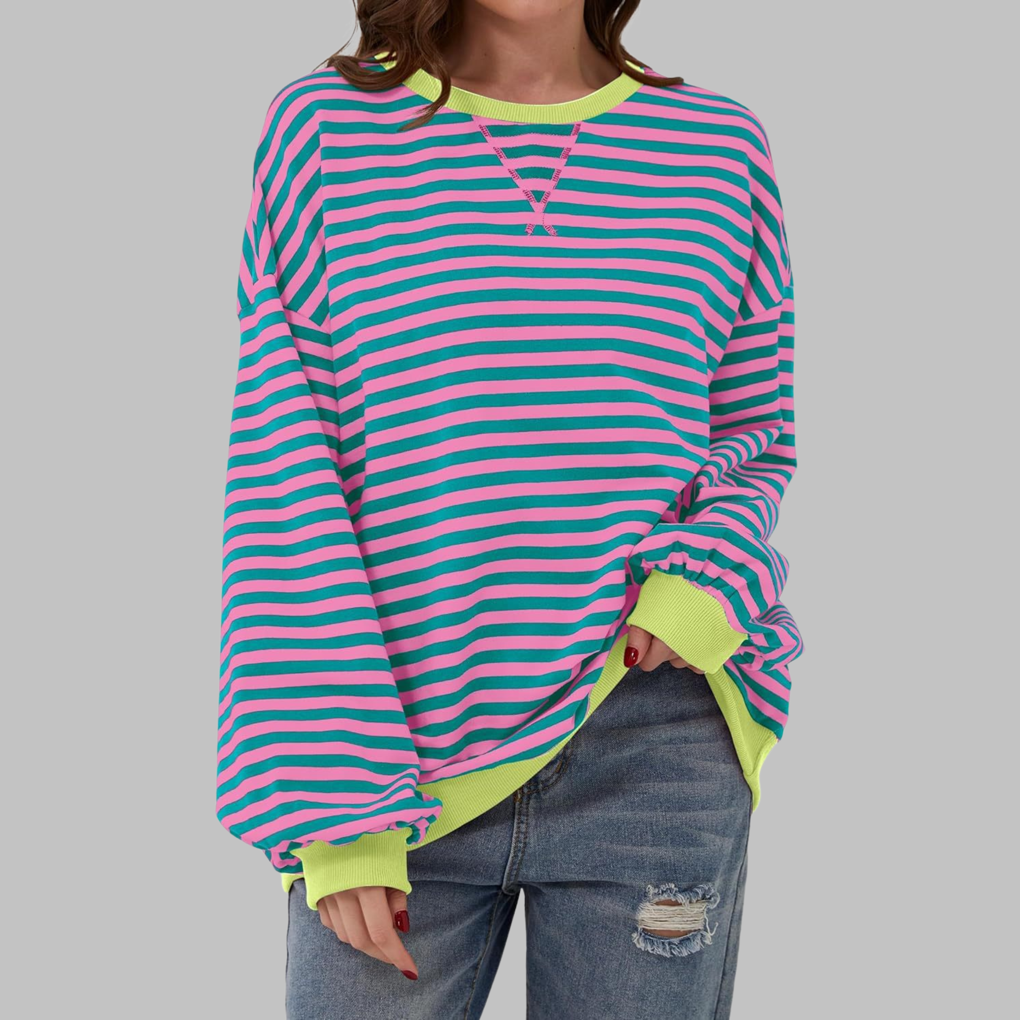 Jennifer Casual Striped Long Sleeve