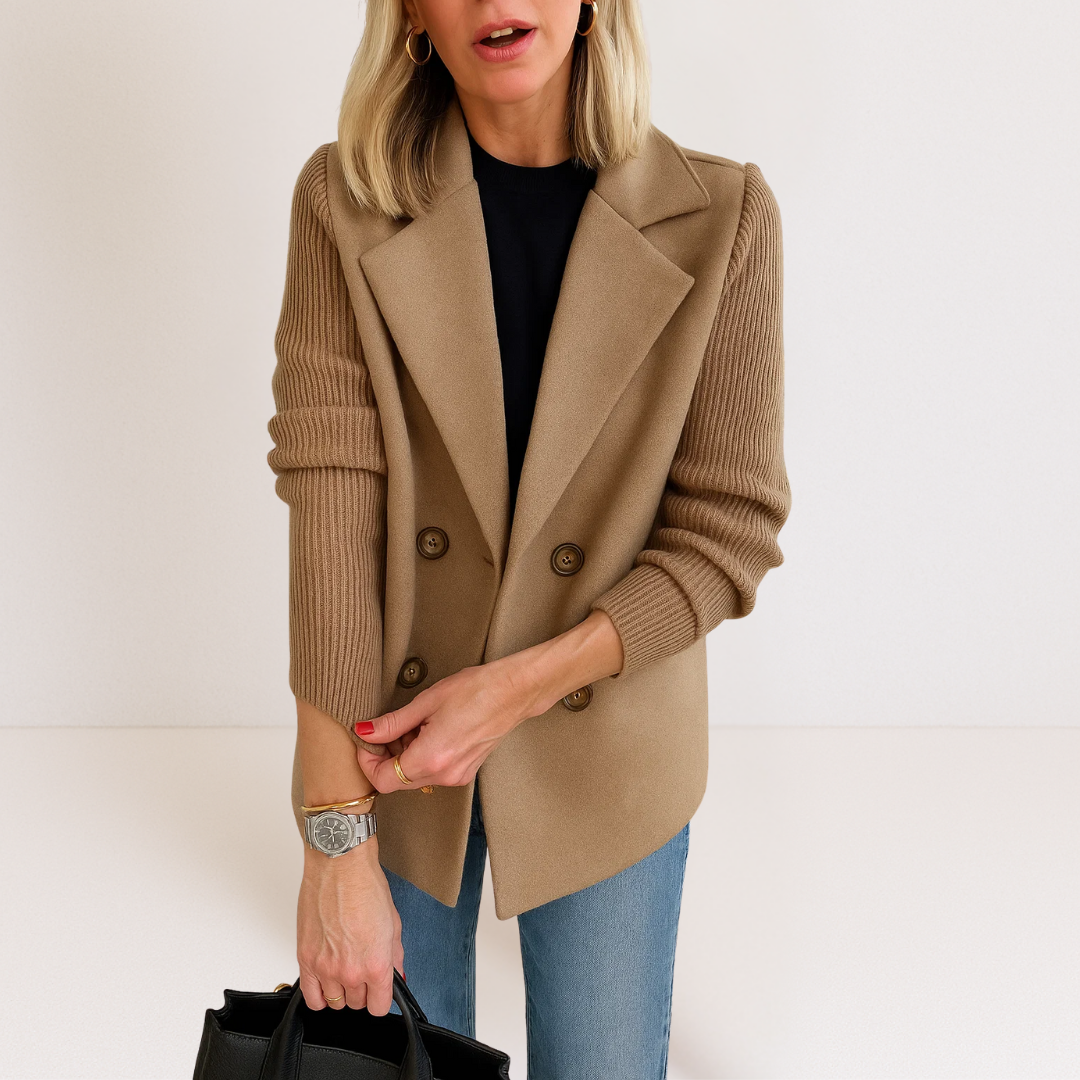 Charlotte Knit Sleeve Blazer