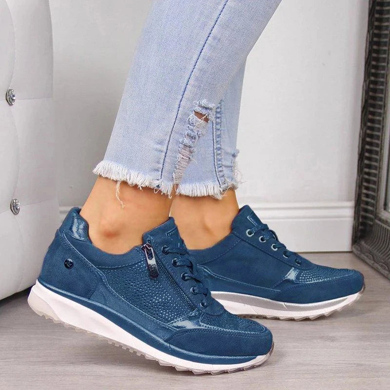 Claire Zip-Up Orthopedic Sneakers