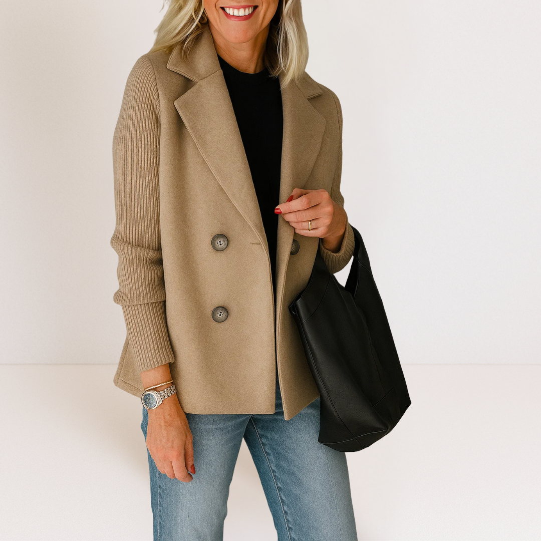Charlotte Knit Sleeve Blazer