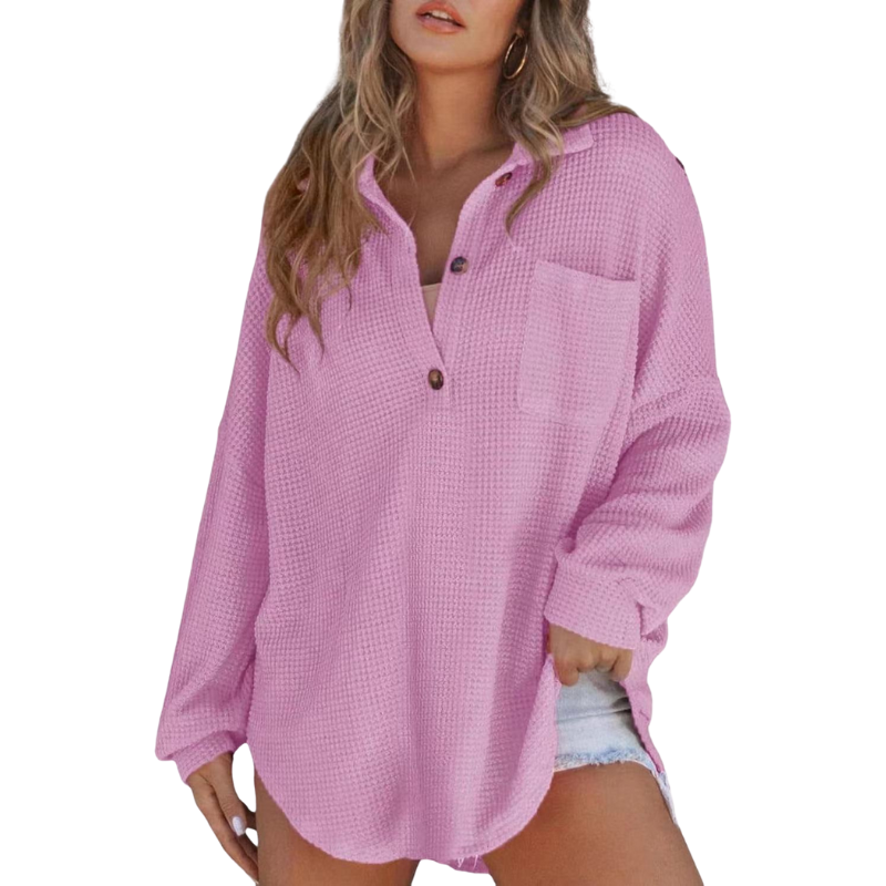 Belinda Casual Lightweight V Neck Tunic Blouse