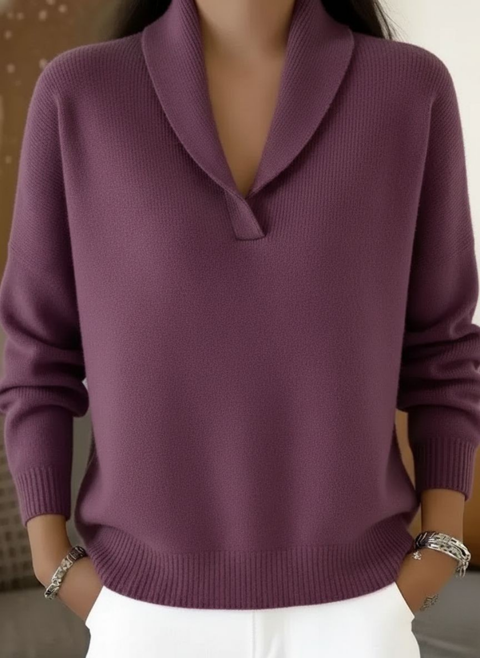 Deborah V-Neck Jumper