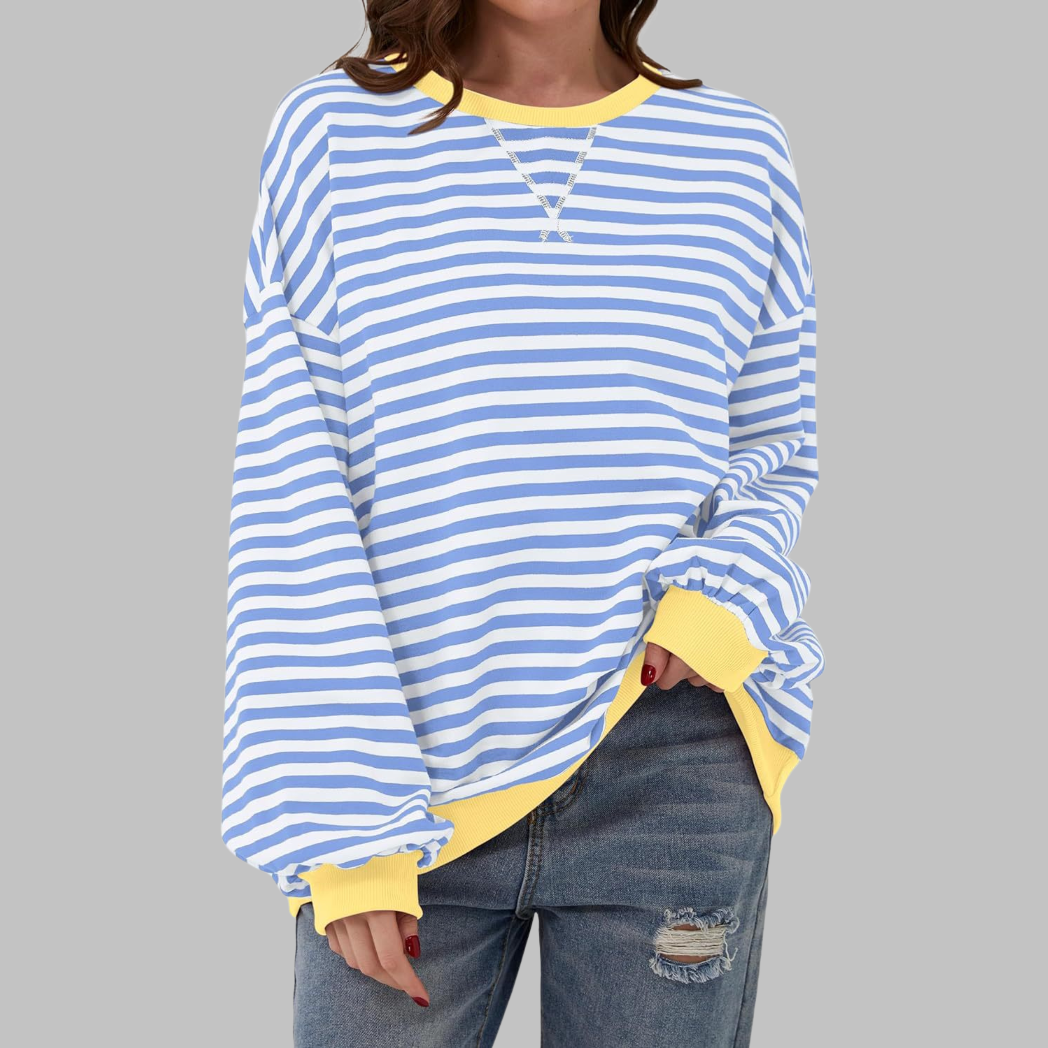 Jennifer Casual Striped Long Sleeve