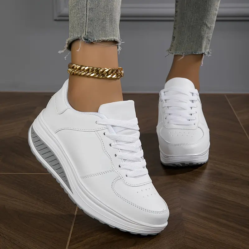 Vivienne Comfortable Platform Lace-Up Sneakers