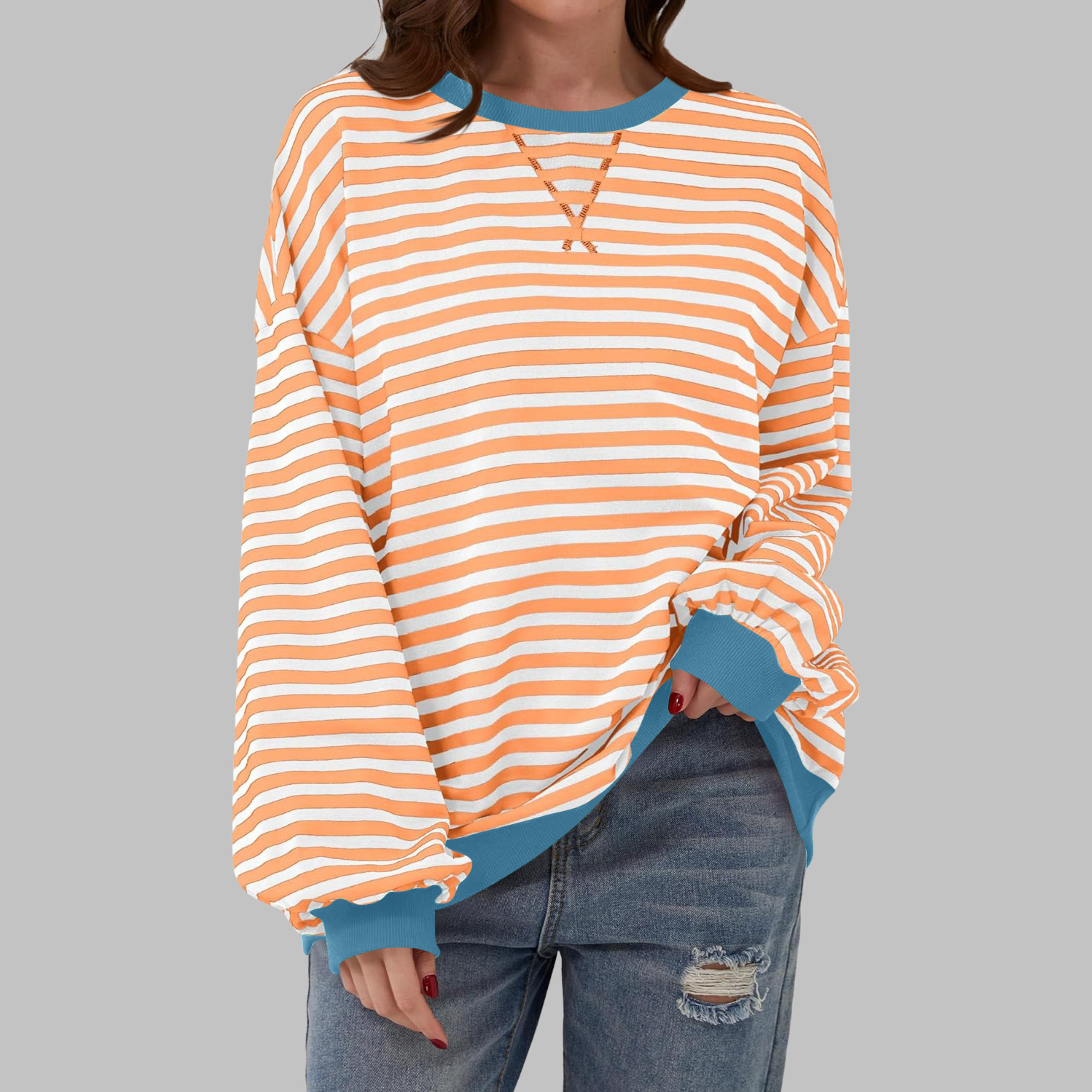 Jennifer Casual Striped Long Sleeve