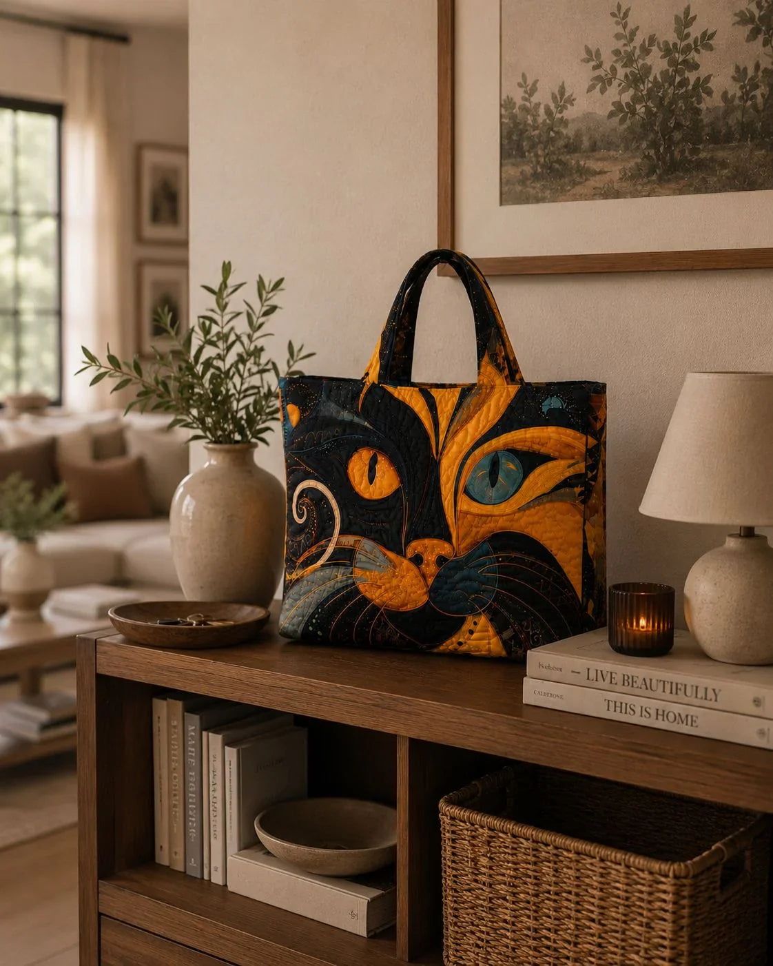 Molly Mystic Cat Artisanal Bag