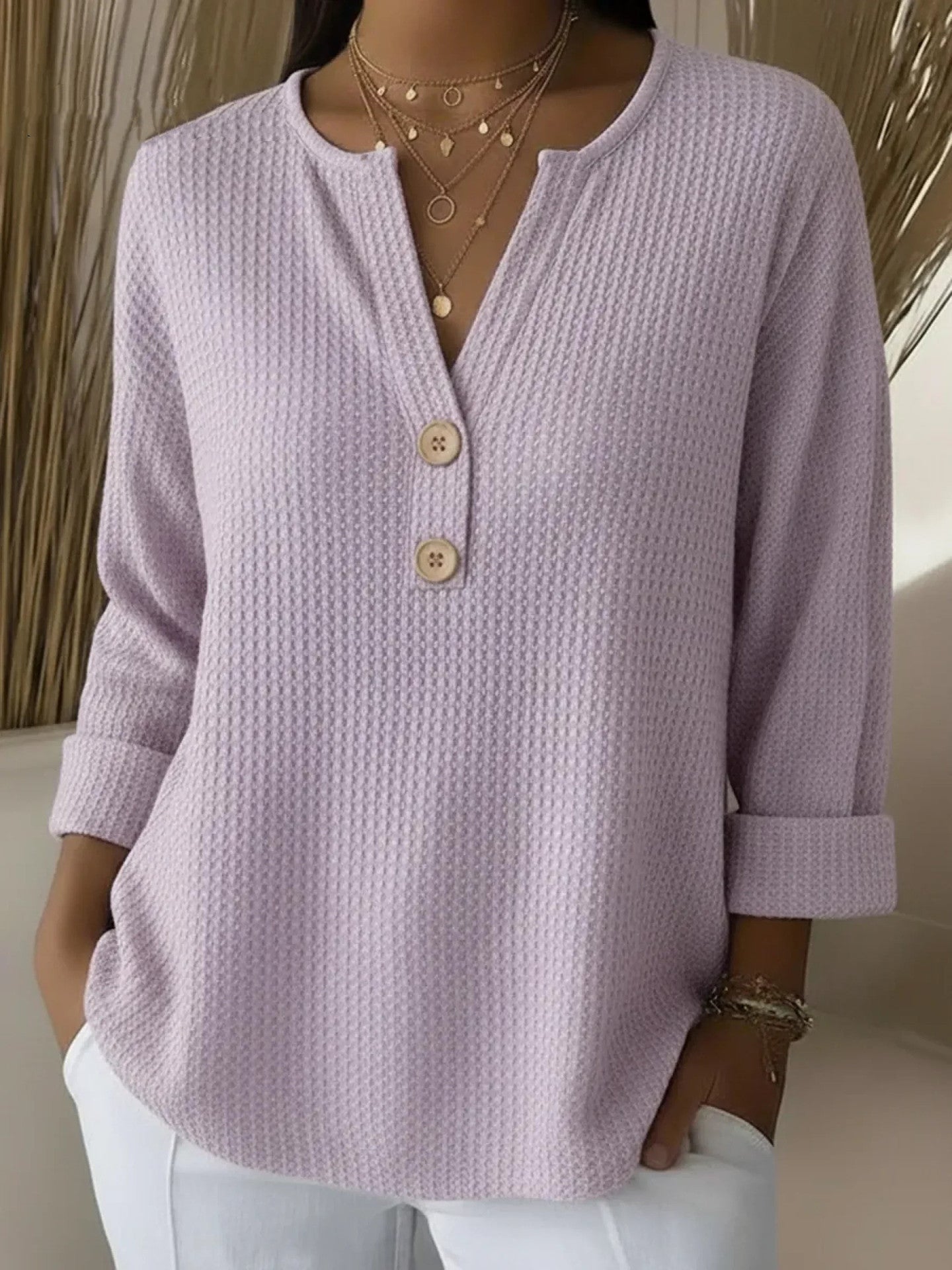 Valerie V-Neck Polo Jumper