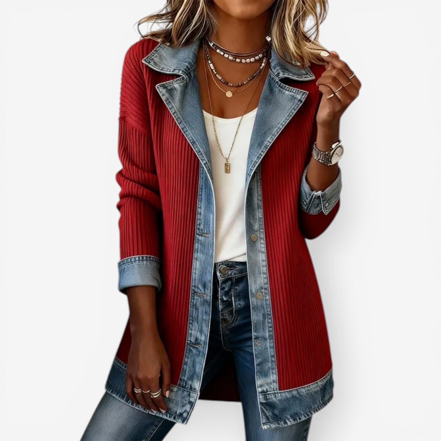 Hine Indigo Knit Jacket