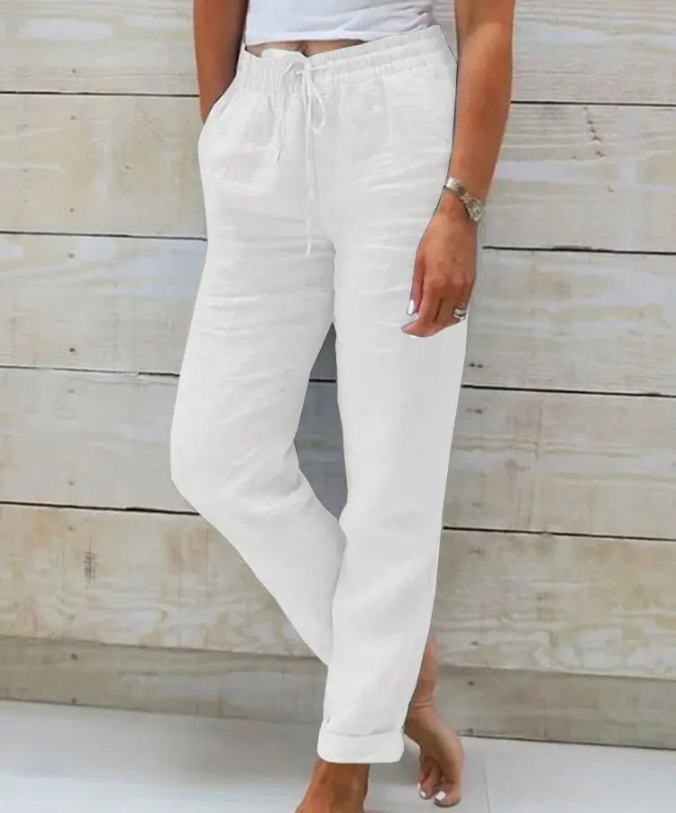 Aurora Casual Drawstring Lightweight Trousers