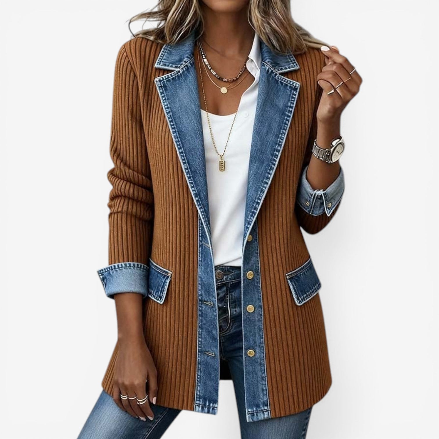Hine Indigo Knit Jacket