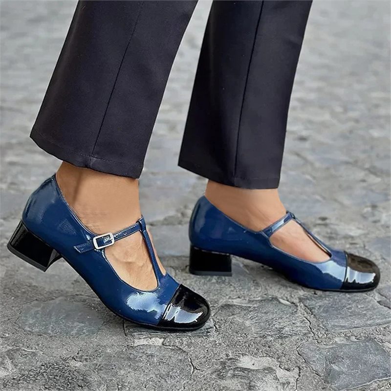 Celeste Two-Tone Heel Loafers