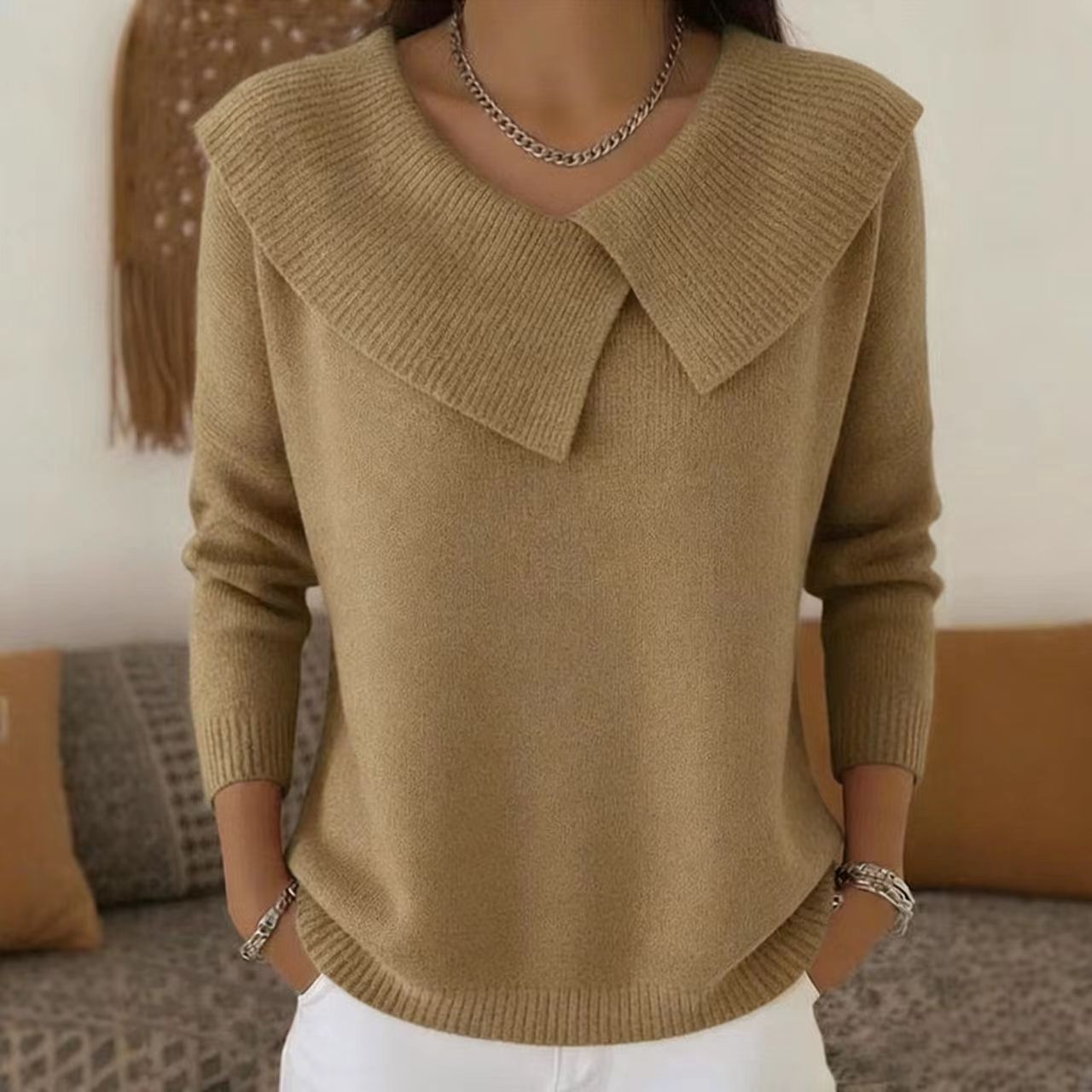 Wendy Jumper with Soft Collar