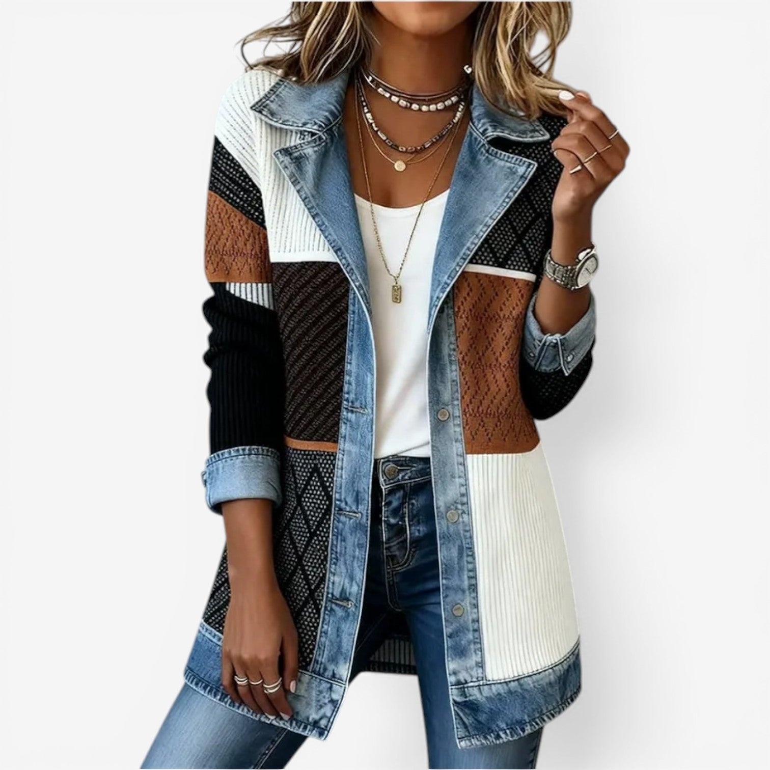 Hine Indigo Knit Jacket