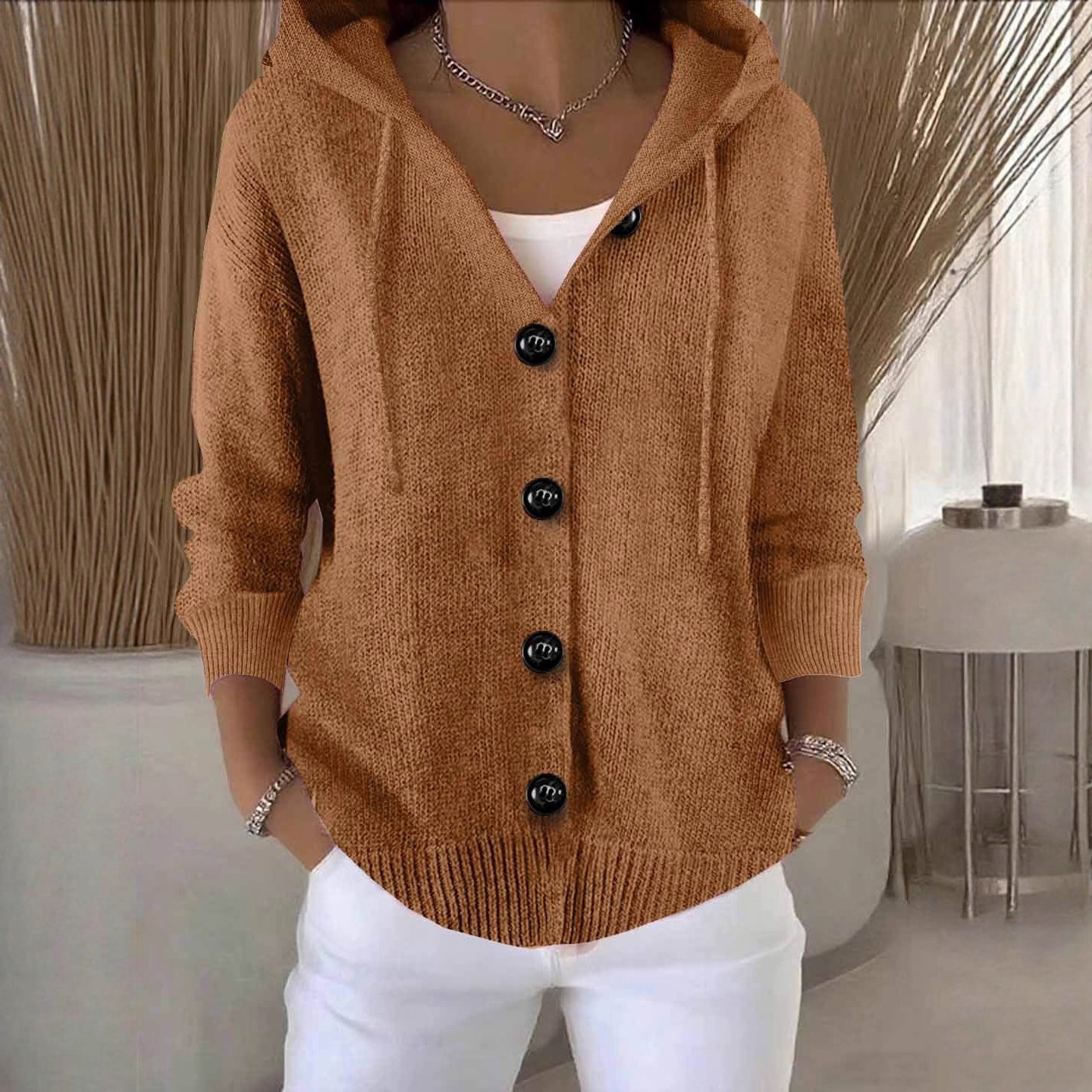 Dorothy Cozy Hooded Cardigan