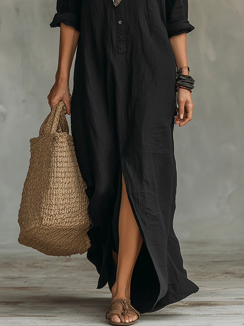 Alison Relaxed Maxi Shirt Dress