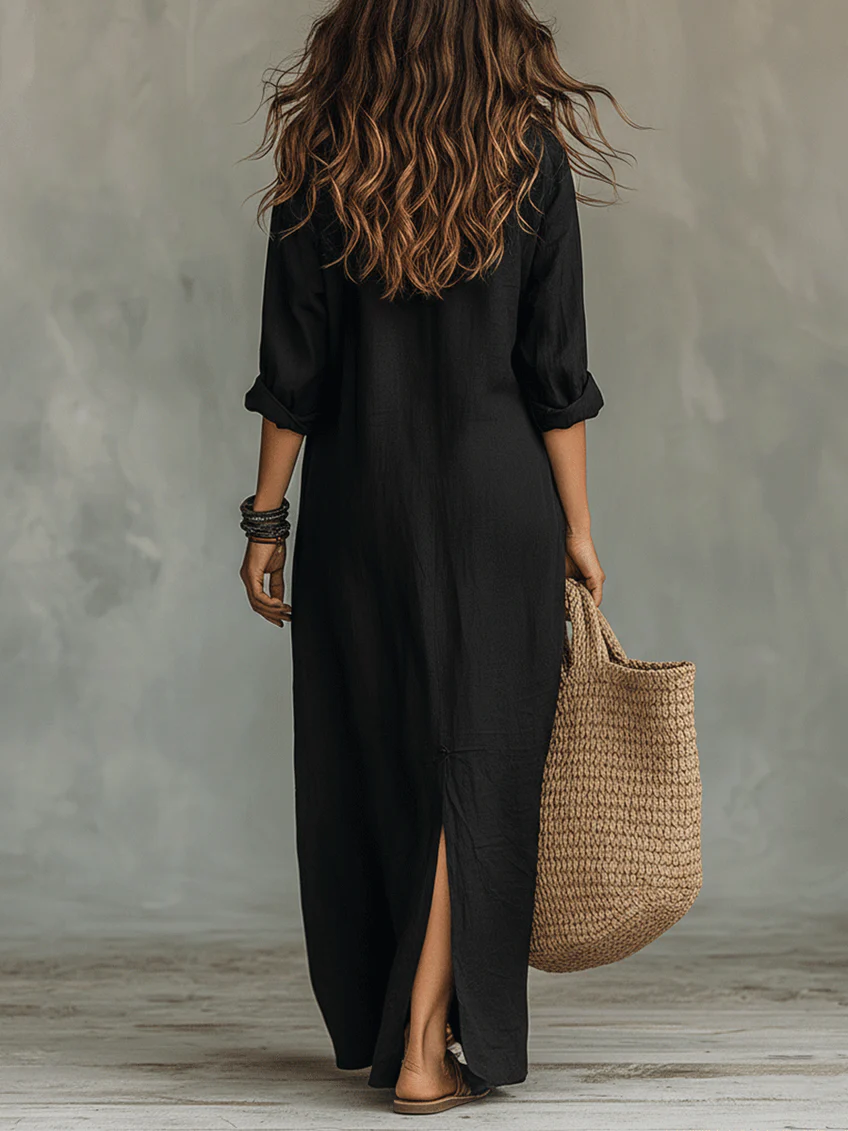 Alison Relaxed Maxi Shirt Dress