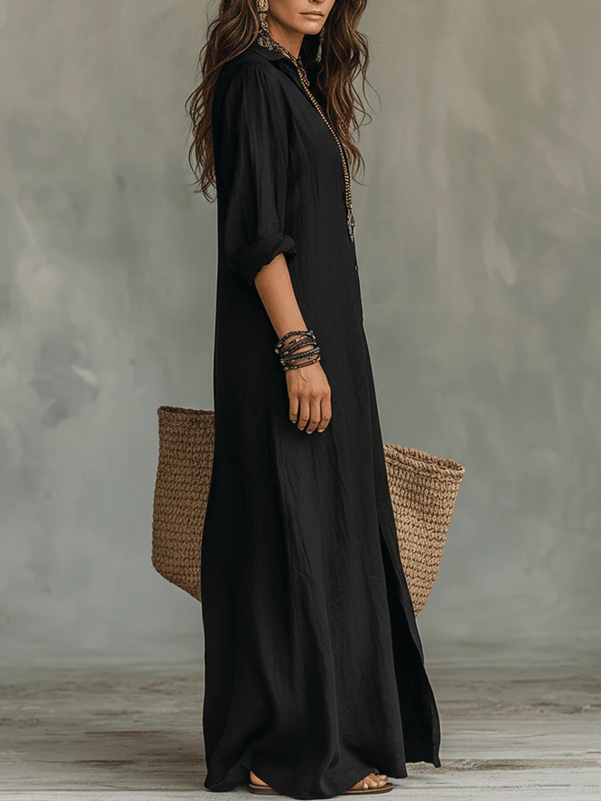 Alison Relaxed Maxi Shirt Dress