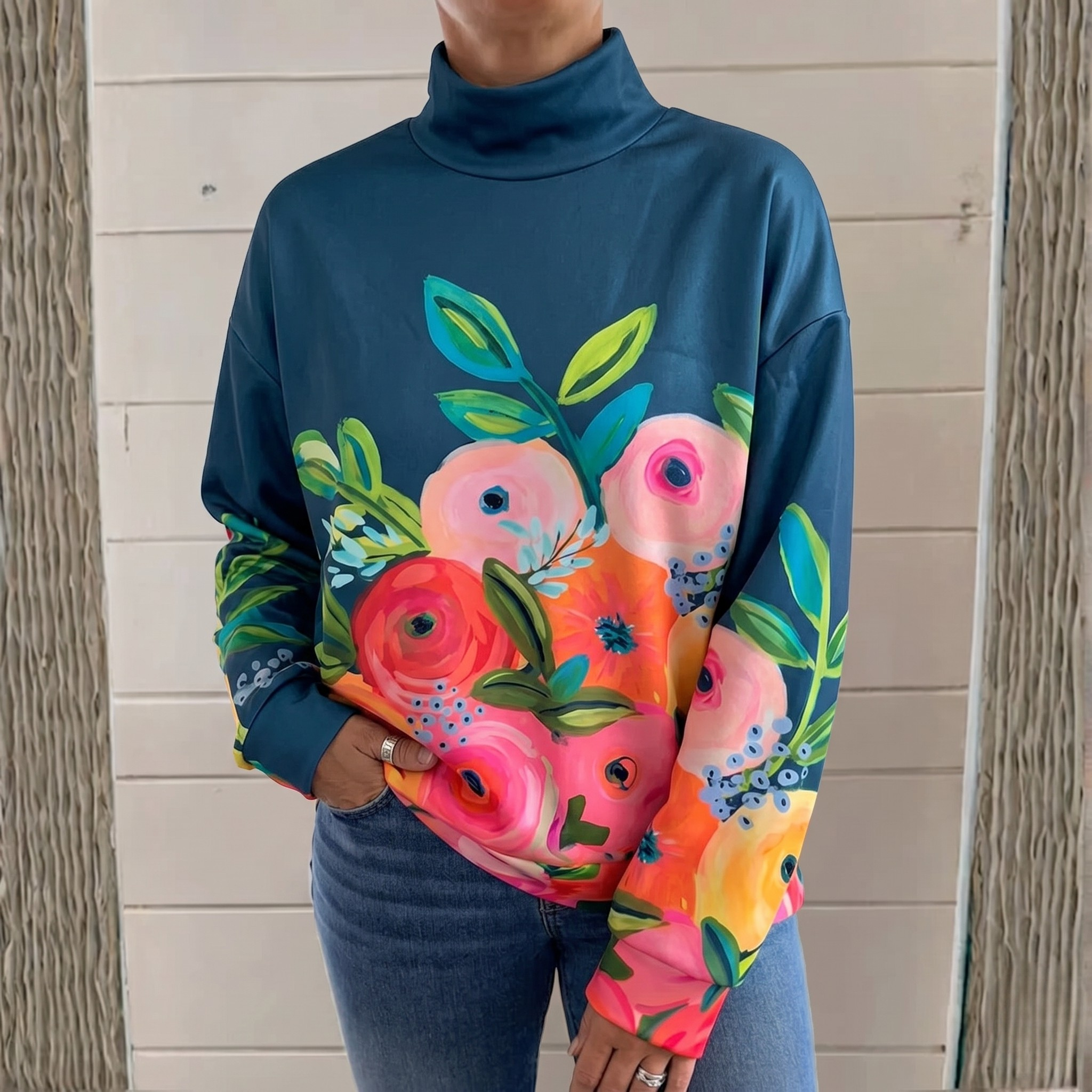 Glenys Garden Turtleneck Jumper