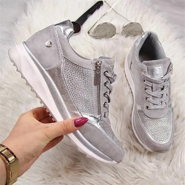 Claire Zip-Up Orthopedic Sneakers