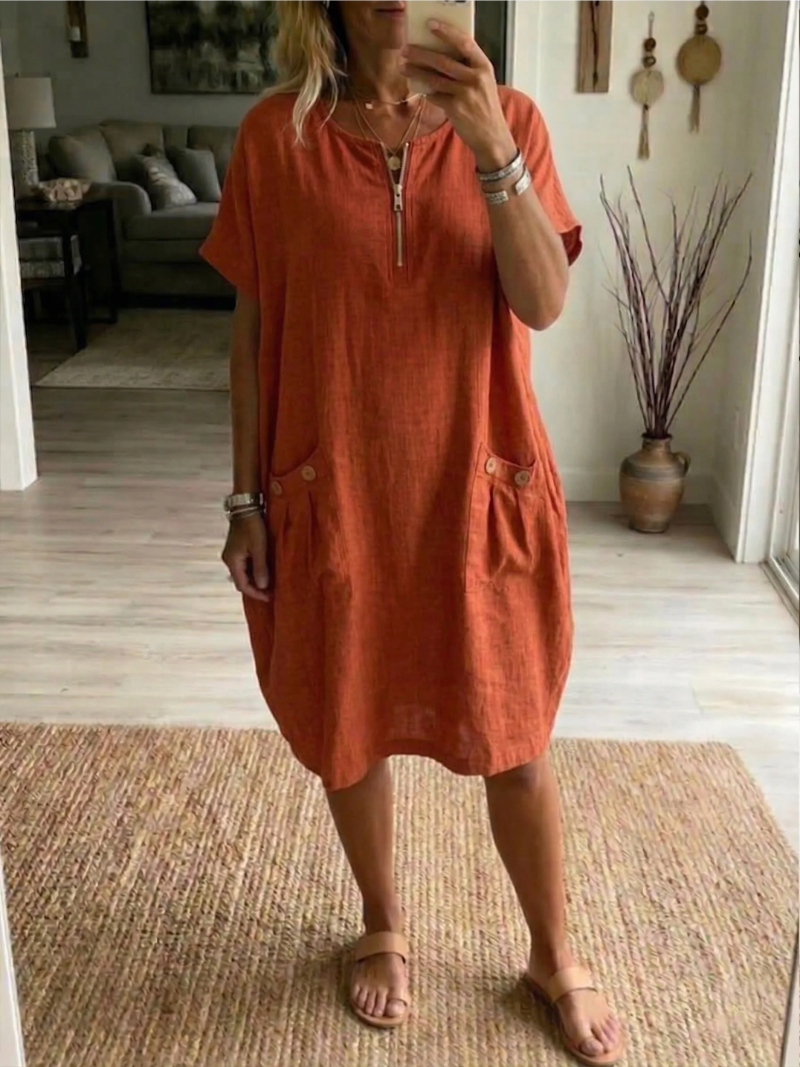 Brigitte Dress with Zipper