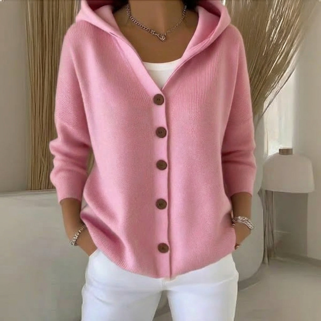 Ruby Soft Hooded Knit Cardigan