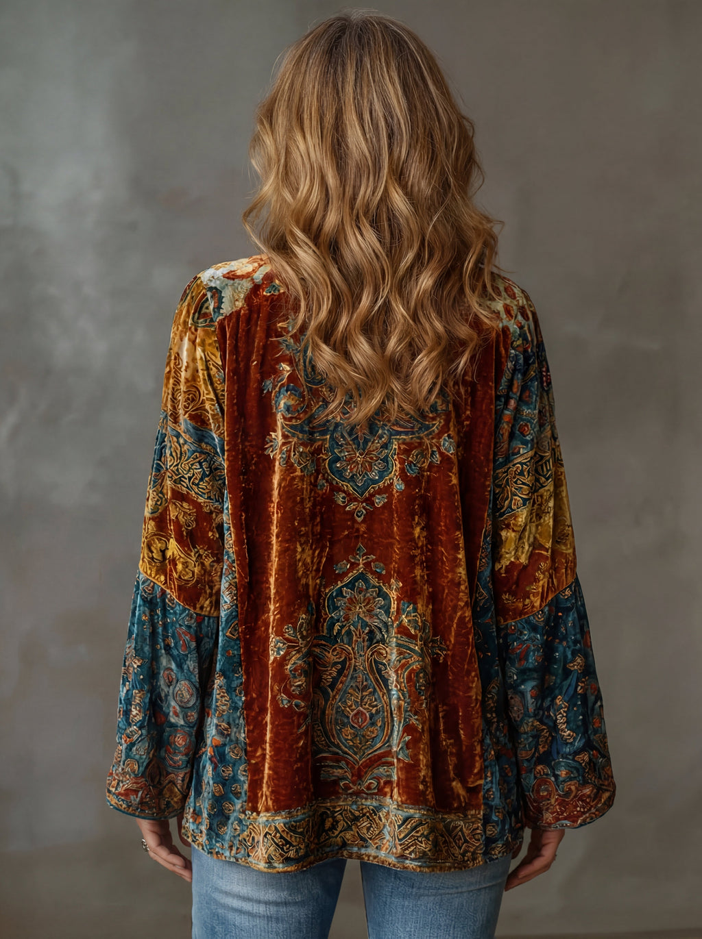 Lauren Boho Embroidered Kimono Cardigan