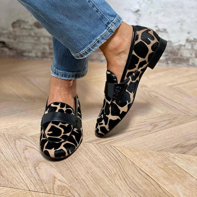 Genevieve Animal Print Loafers