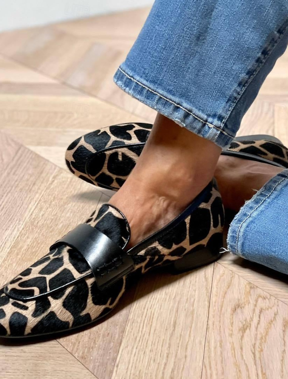 Genevieve Animal Print Loafers